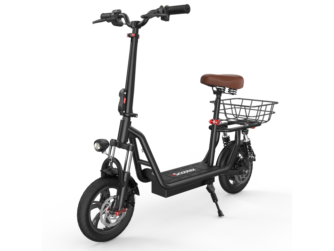 Scooter Elétrica Iscooter I12 Com Assento Para Adulto, Bateria De 500 W, 12'' 36 V E 7,5 Ah