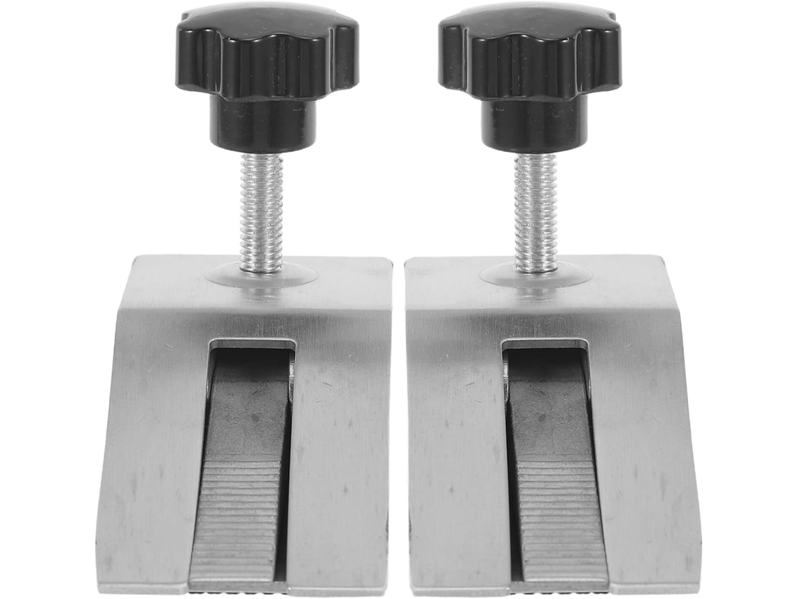Conjunto de 2 Batentes de Porta Anticolisão em Aço Inoxidável, para Instalação no Piso Sem Necessidade de Furação. SFUSHOS