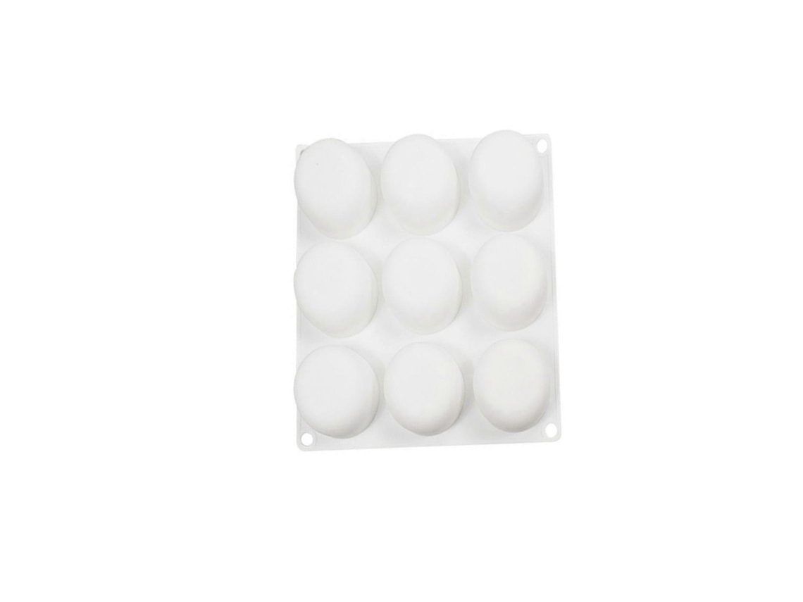 Conjunto De 9 Moldes Semicirculares De Silicone Para Decoração De Bolos, Mousses E Fondant, Além De Chocolates, Doces E Sabonetes Artesanais.