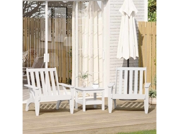 Vidaxl Cadeiras Jardim Adirondack 2 Pcs 75x77x77cm Pinho Maciça Branco
