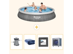 Bestway Piscina Bestway Fast Set Redonda - 396x84 Cm - 5-peças S190