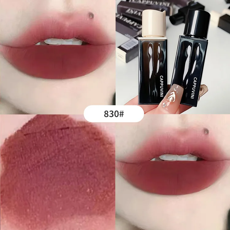 Gloss Labial Matte Aveludado Âmbar, De Longa Duração, À Prova D'água E Suave.