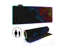Mousepad Tapete De Mesa Retroiluminado Rgb Com Linhas Simples Brilvibera (estilo 3, 3008004mm)