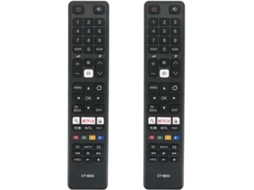 2 Unidades Controle Remoto Substituto Compatível Com Ct-8053 Substitui Tvs Toshiba 43l3733dg 65u6763da 32w3763dg 32w3753dg 75u6763da