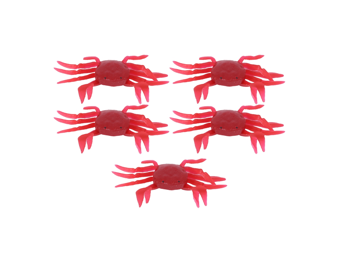 Isca Artificial de Caranguejo 3d Soft Lure 5pçs
