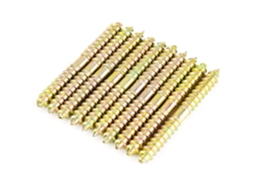 10 Parafusos De Zinco Autoatarraxantes Ponta Dupla, 6*60mm, Para