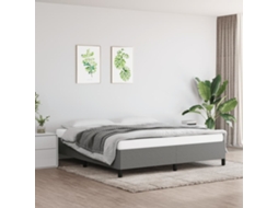 Vidaxl Estrutura De Cama Sem Colchão 180x200 Cm Tecido Cinzento-escuro