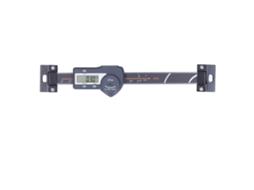 Paquímetro digital horizontal IP54 com visor LCD e função de zeragem, mede de 0 a 100 mm / 0,0 a 3,9 polegadas.