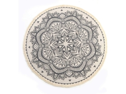 MEOIRUERY Tapete Circular Com Estampa De Mandala Estilo Boho Chique, Design Fino E Ultramacio, Lavável, Com Padrões Retrô Elegantes Para Decoração De Lavabo, En