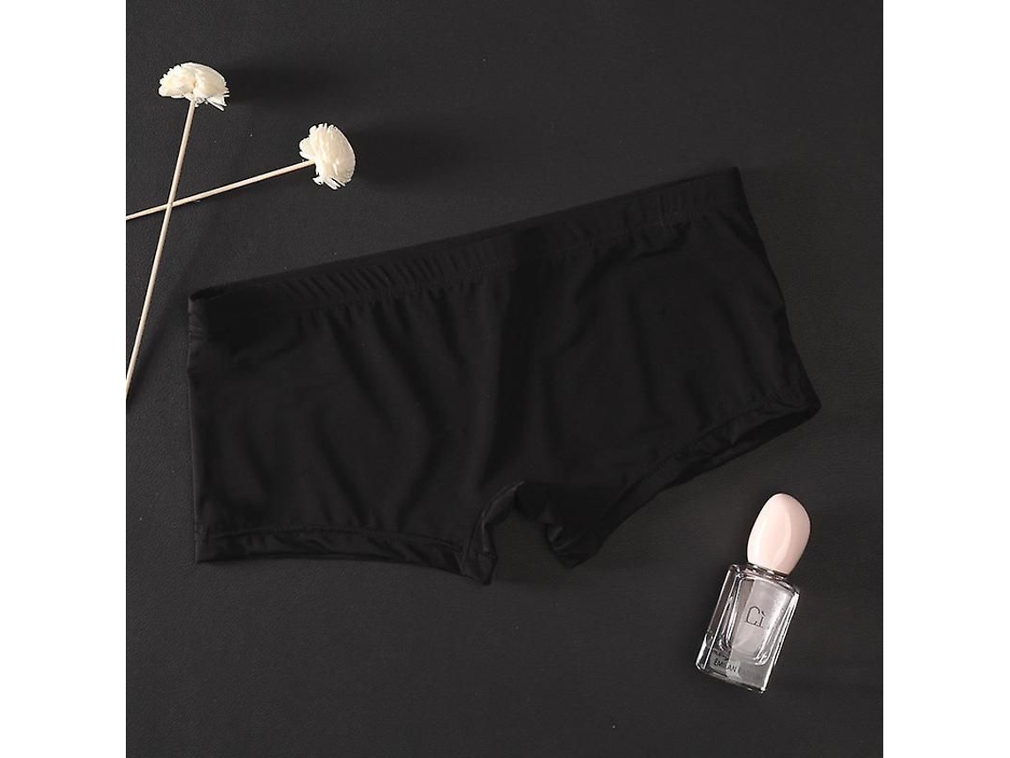 Boxer Masculino Casual de Nylon Moda Cor Preto/branco/nude Tamanhos M/l/xl/xxl Preto