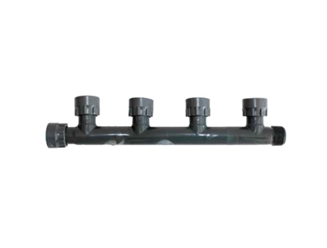 Colector de 4 Salidas - 1” H Giratoria x 4 Salidas 1” H Giratoria x 1” M, Montaje Rápido sin Herramientas | Oferta exclusiva