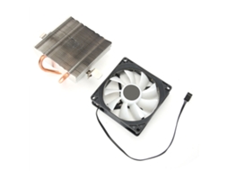 Cooler De Cpu Mini Com Conector De 3 Pinos, 2 Tubos De Latão, Leve Para Amd 775/1155/1366