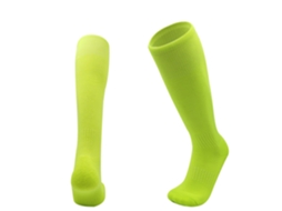 (verde) Meias De Futebol Compridas Para Meninos E Meninas, Meias Esportivas Respiráveis Acima Do Joelho, Feitas De Mistura De Poliéster E Algodão.