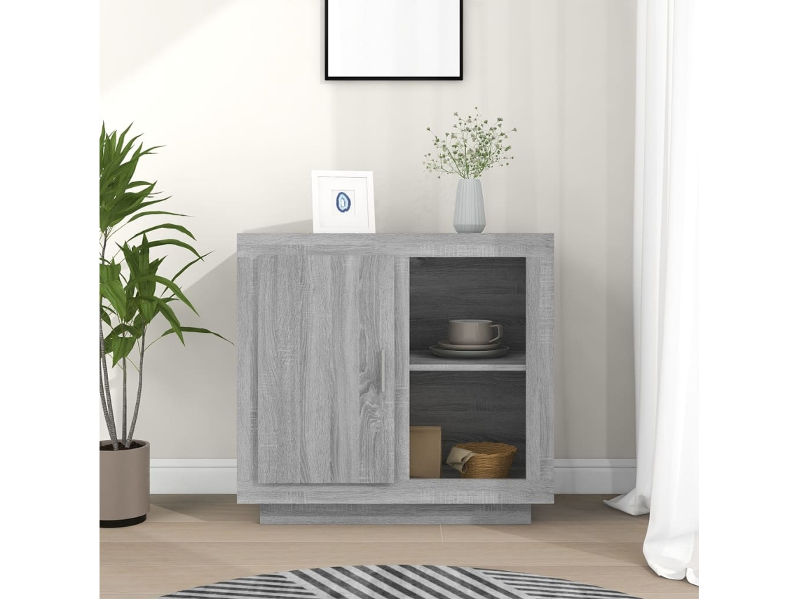 Vidaxl Aparador 80x40x75 Cm Cinzento Sonoma
