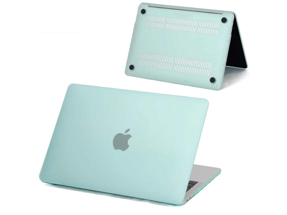 Capa Para Macbook Air 14 Polegadas (a2779/a2918/a3185/a3112) Com Acabamento Fosco, Verde Água Elysve
