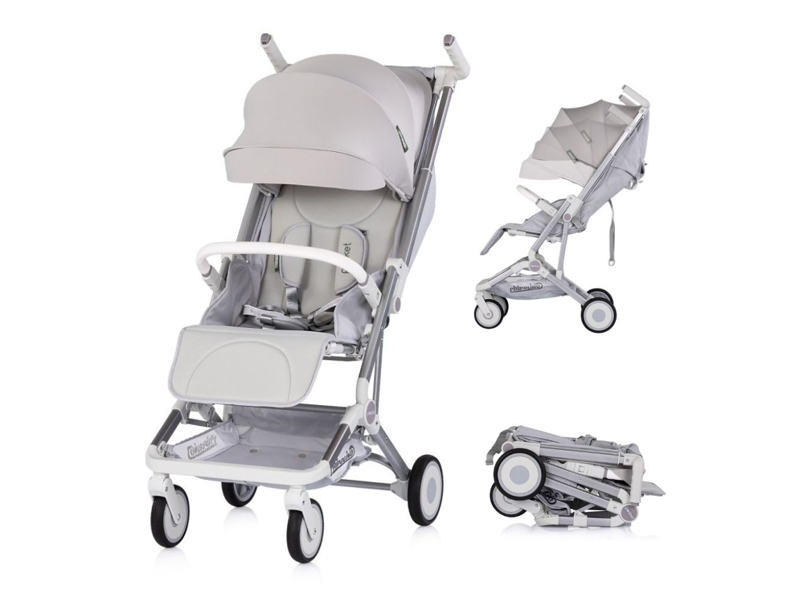 Carrinho De Bebé Pocket Leve Até 22 Kg - Chipolino - Platinum