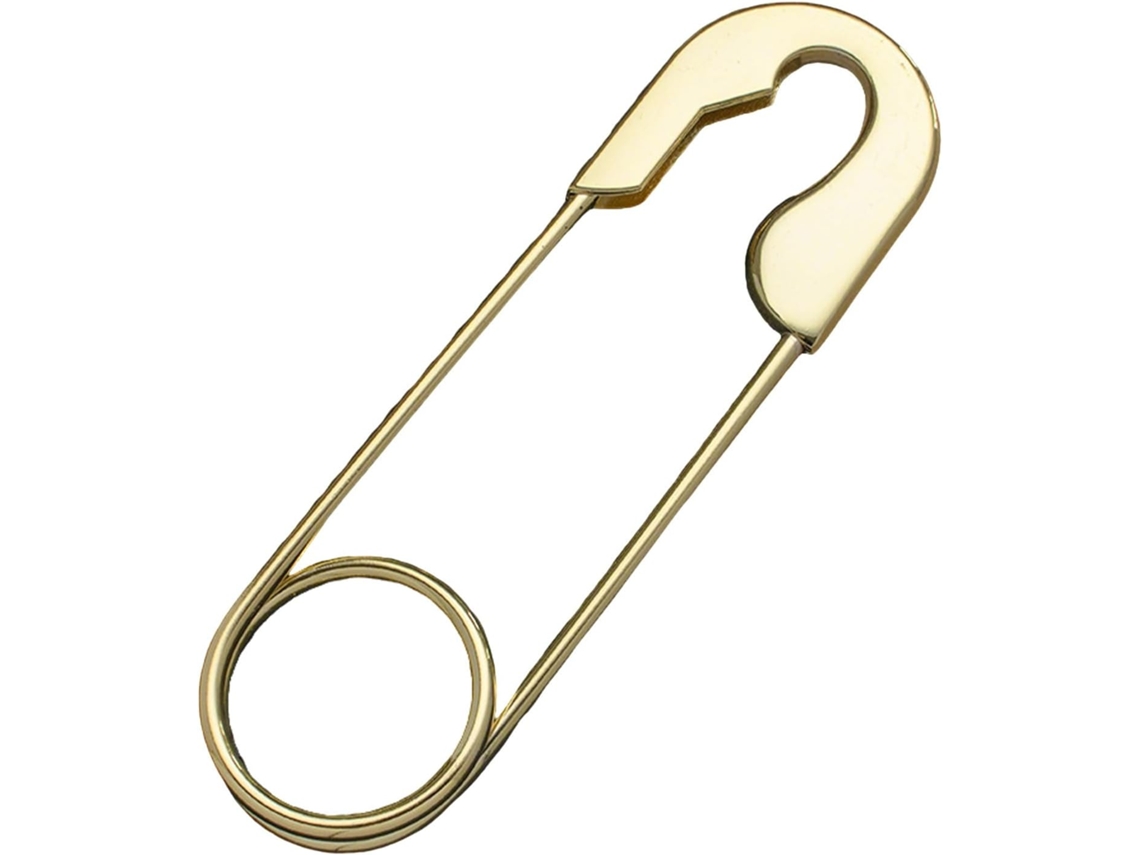 Broche Minimalista Em Metal Com Acabamento Elegante Para Escritório, Design Redondo De 20cm, Liga De Zinco Dourada