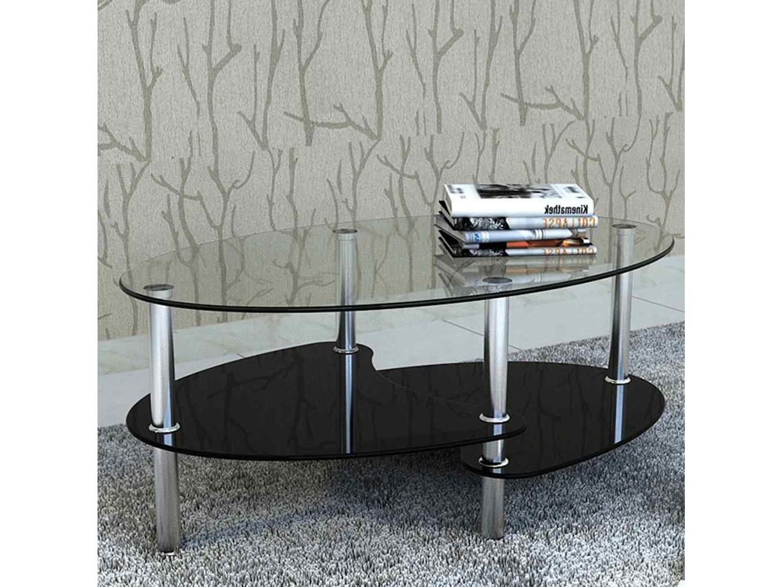 Vidaxl Mesa De Centro Com Design Exclusivo, Preto