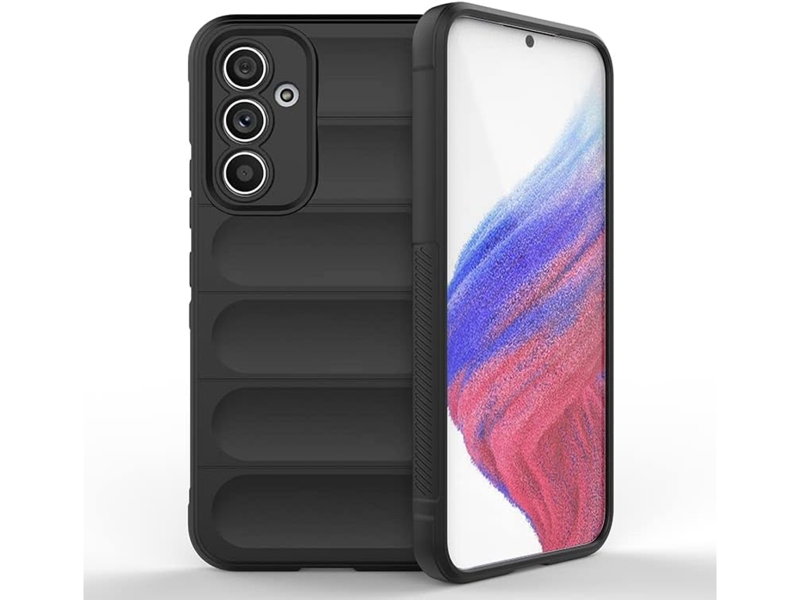 Capa Hexinyigjly Silicone Para Samsung Galaxy A34, Com Revestimento Interior Em Microfibra Anti-riscos Preto