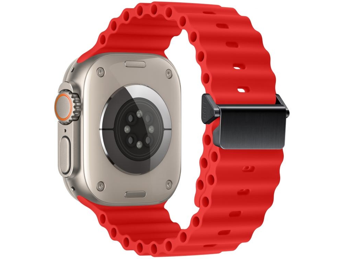 Bracelete Apple Watch Silicone Lichia Blocos XIAOMOYU