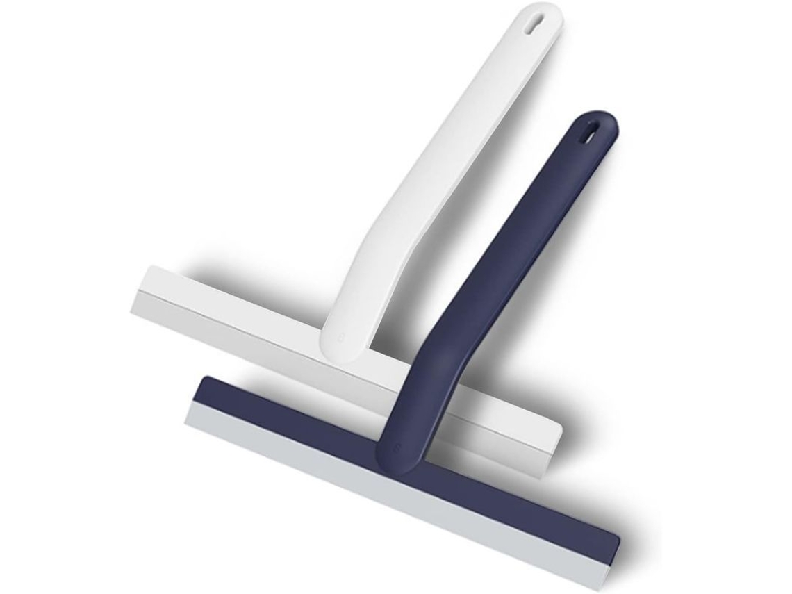 Linjou 2 Espatos De Silicone Para Banheiro Para Limpar Chuveiro Espelho Vidro Telha Branco E Azul