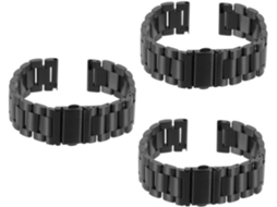 Conjunto De 3 Pulseiras Aço Inoxidável Para Relógio Inteligente,