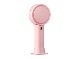 Mini Ventilador Portátil Recarregável Via Usb Com Luz Led