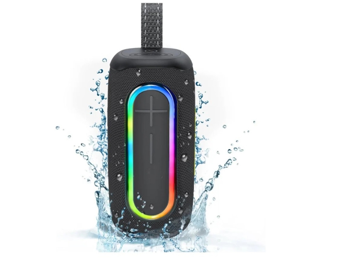 Alto Falantes Bluetooth Alto Falante Portátil Sem Fio De Graves Profundos De 40 W Mic Integrado Ipx7 À Prova Dágua Com Luz Rgb Dinâmica Yizhood