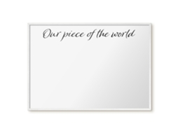 Magnetic Board For Wall Our Piece Of The World For The Bedroom Espelharte (100x70 Cm)