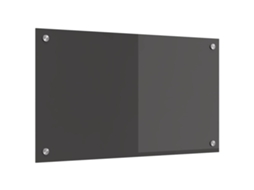 Vidaxl Painel De Cozinha Cinza Escuro 70 X 40 Cm Vidro Temperado