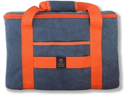 Geleira Outdoor SMARTLUNCH Canvas (Azul - 38x20x23 cm- Tecido Algodão, Tecido Isótérmico)