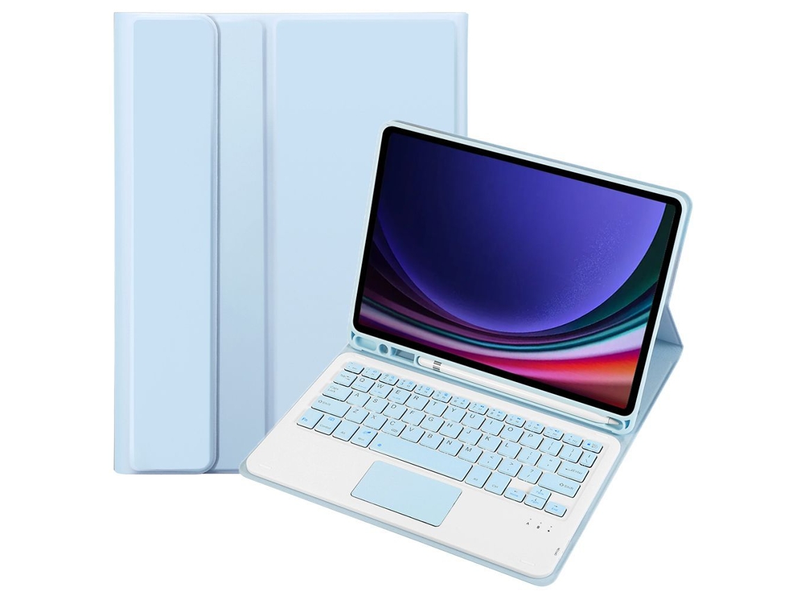 Capa de Teclado Bluetooth para Redmi Pad Pro 12.1 XIAOMOYU, luz de fundo, gradiente, sensível ao toque