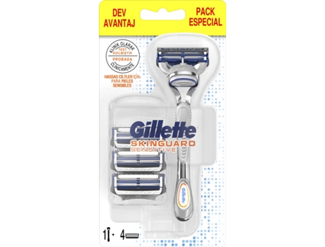 Pack Gillette + Recargas GILLETTE Skinguard (4 recargas) Pack Gillette + Recargas GILLETTE Skinguard (4 recargas)