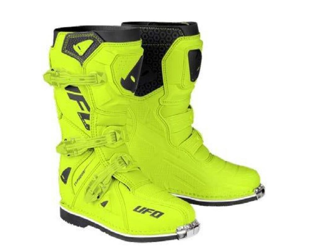Botas de Crian a para Motociclismo UFO Motocross Typhoon Amarelo
