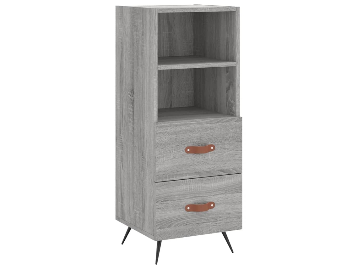 Aparador MAISON EXCLUSIVE Derivados de Madeira Sonoma Cinzento (34,5x34x90 cm)