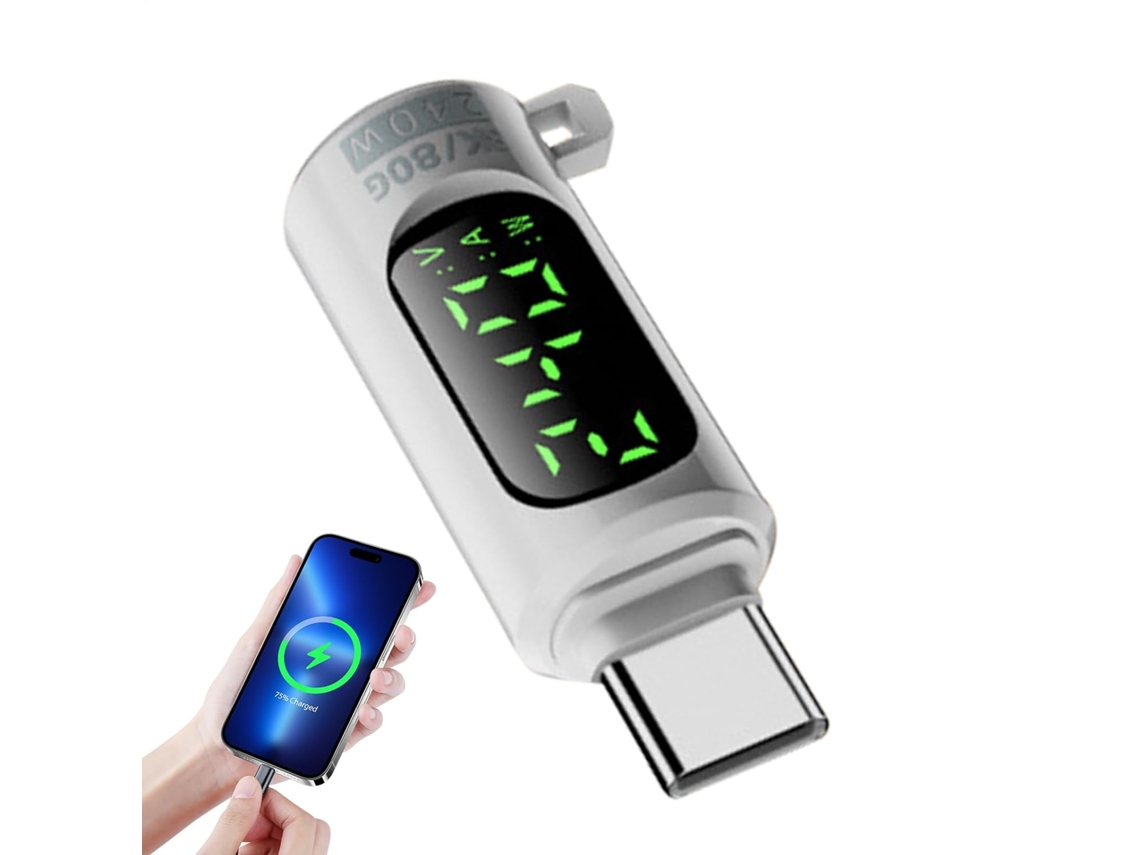 Testador Usb C, Conector Com Display Digital Led, Adaptador Usb De Alta Velocidade 240w 40gbps Para Controles De Jogos, Celulares Gokoco