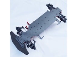 1 Conjunto 10 Dgw Carro Rc de Alta Velocidade com Chassis em Fibra de Carbono, Modelo Profissional para Corrida MDUG