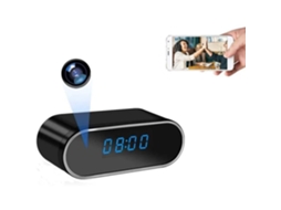 Câmera espiã de despertador WiFi sem fio 1080P HD - Visão noturna - Detecção de movimento - Marca BONAEVER BONAEVER