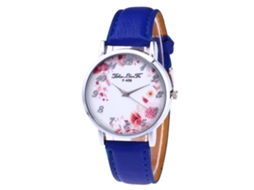 Reloj De Pulsera De Aleación Analógico De Cuarzo Con Dial Redondo Azul Real Pareja