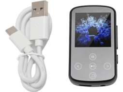 Leitor De Mp3 Sem Fio Com Clipe, Armazenamento Expansível 5,3" E 128