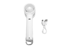 Ventoinha Portátil de Mão Mini com Resfriamento por Semicondutor USB Recarregável Branco