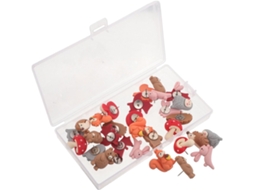 Conjunto de 30 Tachinhas Stobaza com design fofo de animais, multifuncionais e fáceis de usar para atualizar fotos.