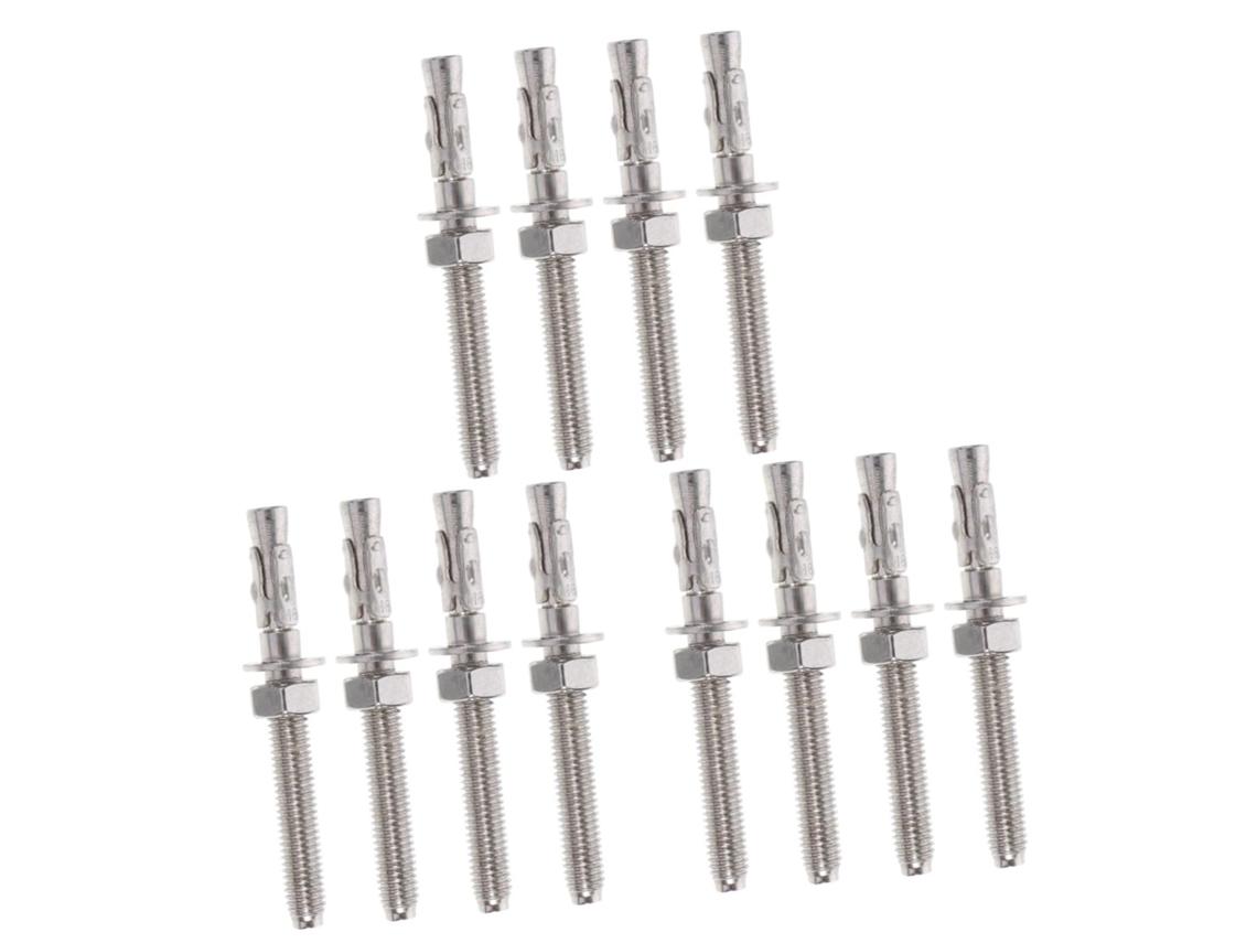Conjunto de 3 Parafusos de Extensão em Aço Inoxidável para Fixação de Janelas, Móveis e Corrimãos (4 SFUSHOS