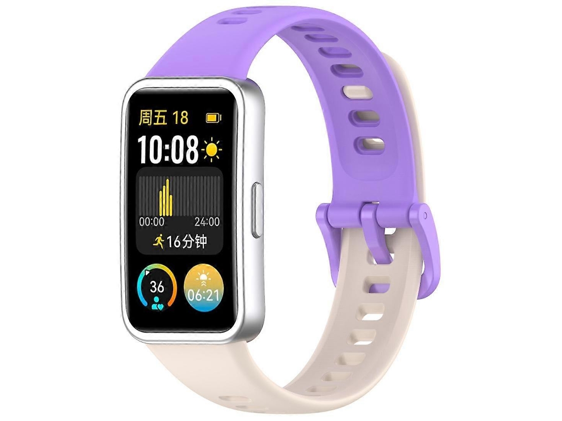 Pulseira De Silicone Brilhante Com Botão De Unha Xdfind Para Huawei Band 10 / 9 / 8