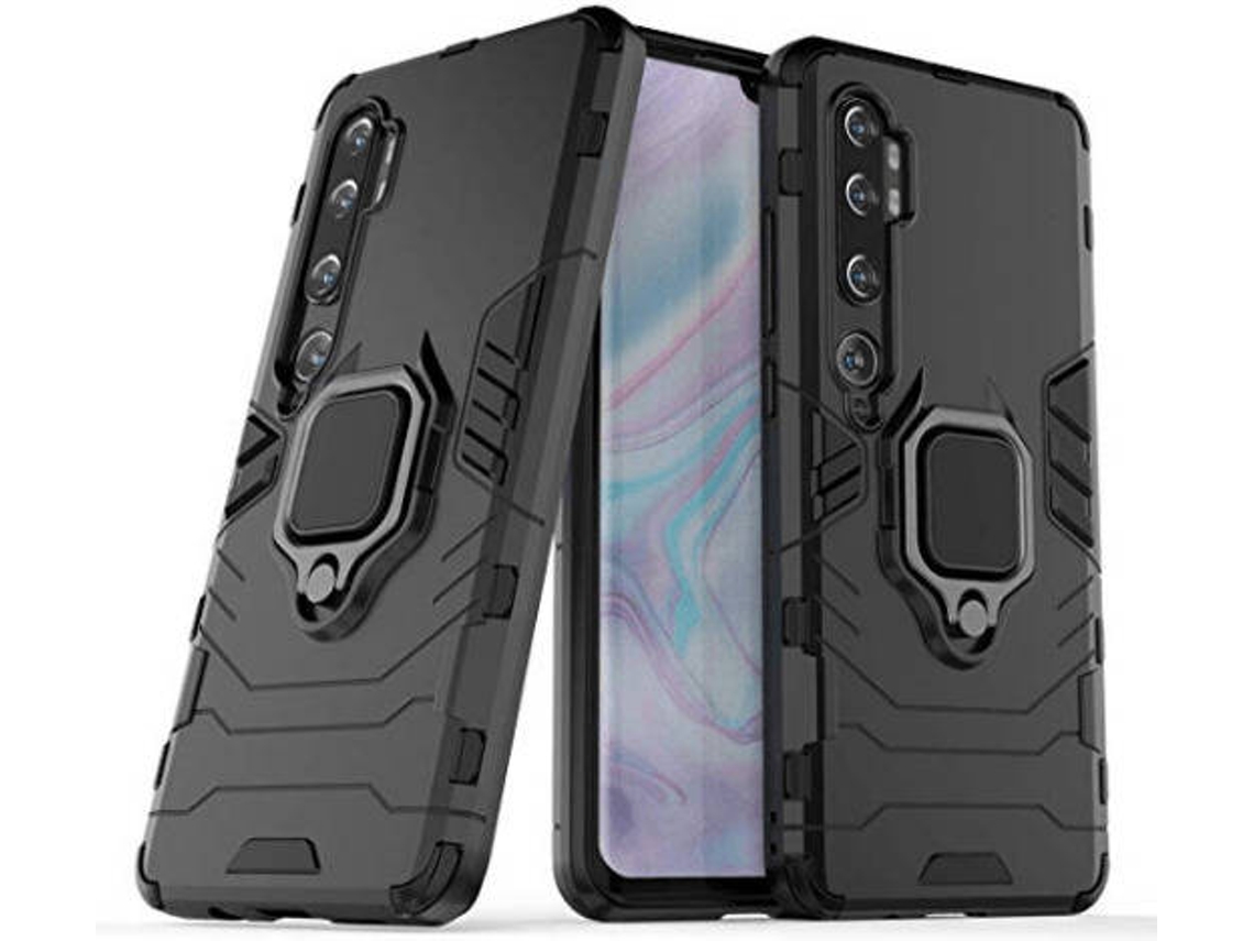 Capa Xiaomi Mi Note 10 Pro Militar Ring Anti-Impacto Preto