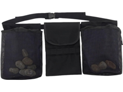 Cinto de escalada com bolsas ventiladas e tecido resistente, ideal para geólogos. Bolsa de escalada confortável com