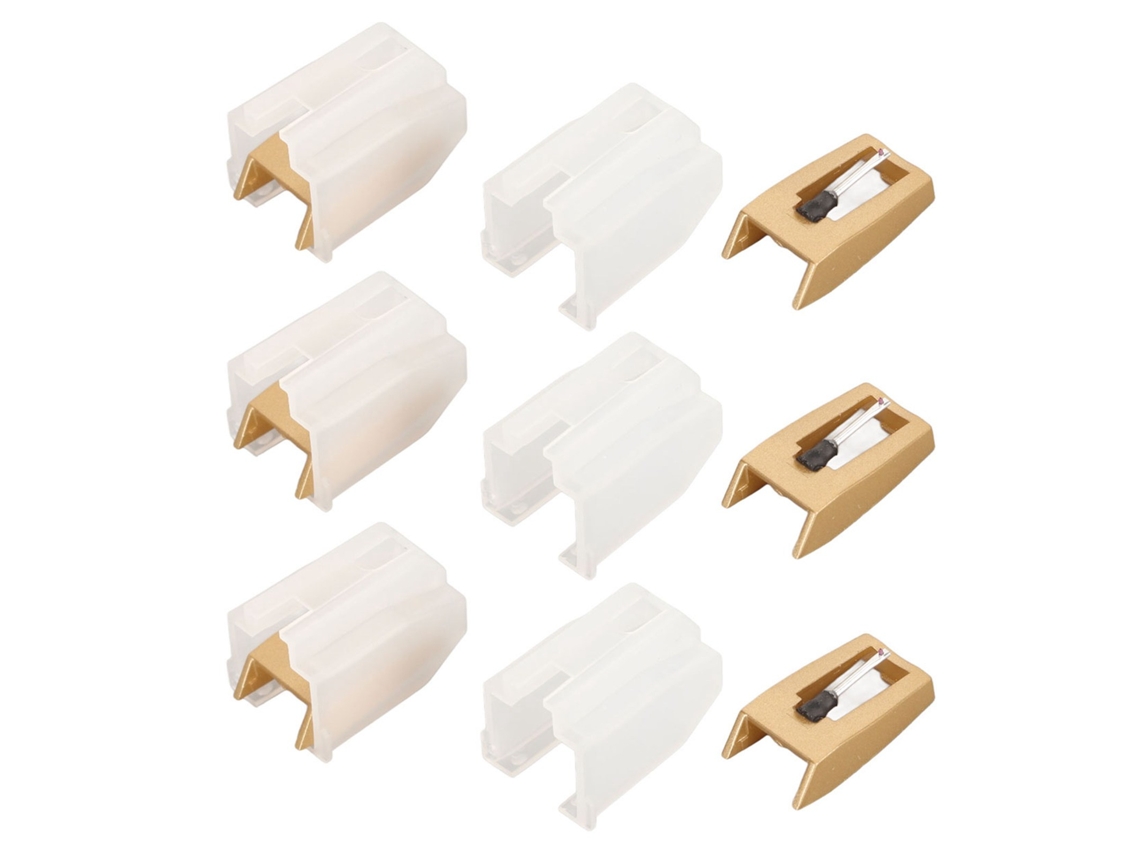 Agulha Mali para Tocador de Vinil 6pcs, Estilo Profissional