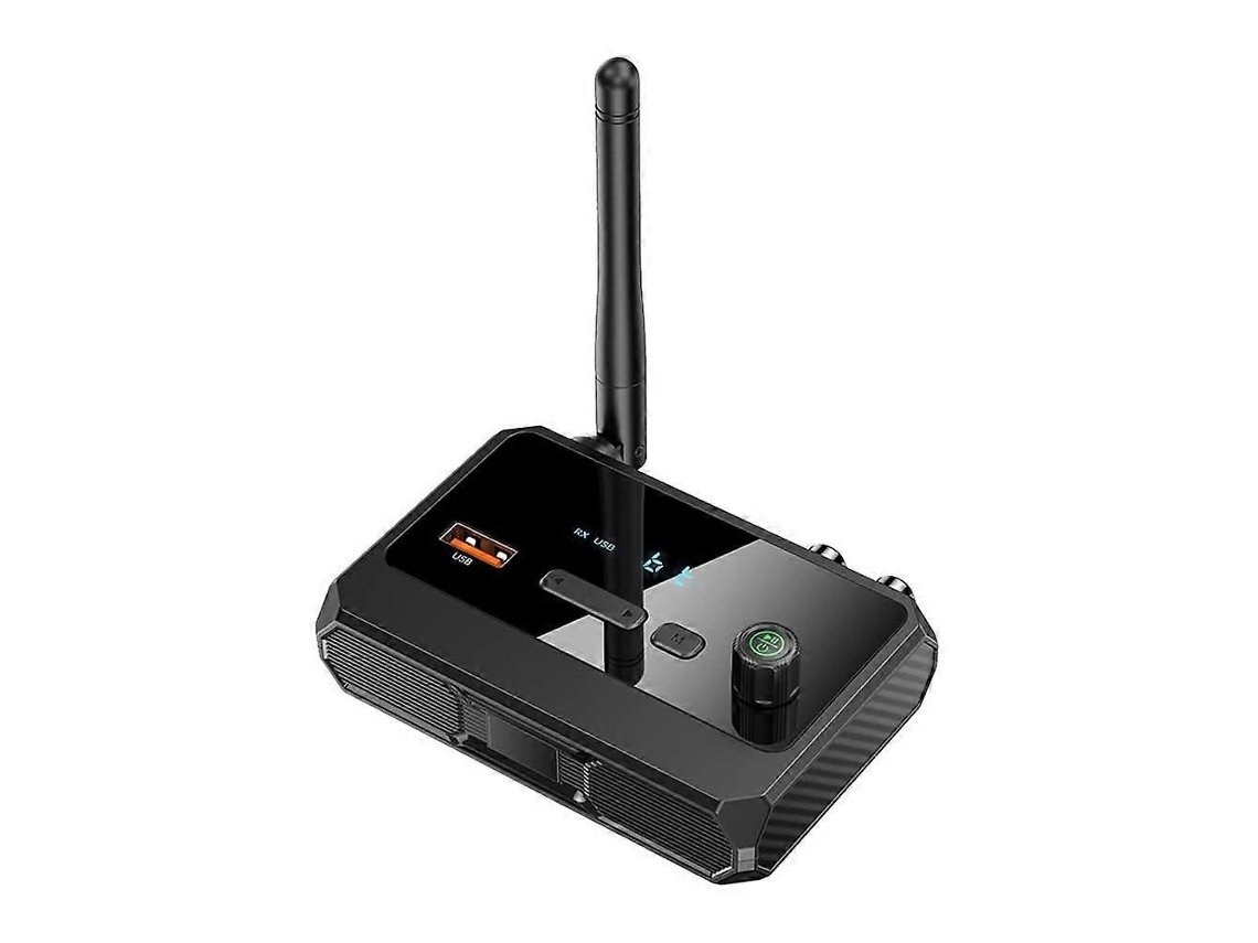 Transmissor E Receptor De Áudio Bluetooth 5.3 Com Entrada Óptica, Coaxial E Usb, Adaptador Estéreo Sem Fio.