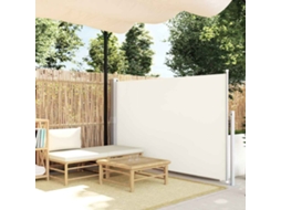 Vidaxl Toldo Lateral Retrátil Para Pátio 140x514 Cm Creme