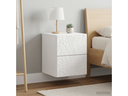 Vidaxl Gabinete De Canto Montado Na Parede 2 Unid. Branco Brilhante